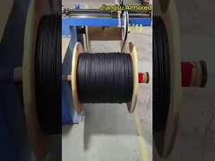 Garis produksi jaket hitam kabel serat lapis baja