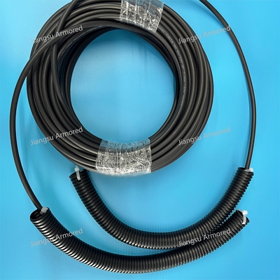2F MM Armored CPRI Patch Cord  FTTA 7.0mm Black LSZH PP Nylon Tube Nokia Equipment