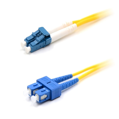 SC UPC-LC UPC Fiber Optic Patch Cord Single Mode Duplex 3.0mm G657A Kabel Lzsh