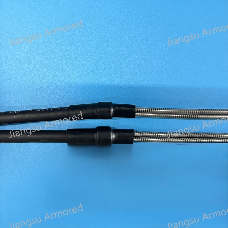 2F MM Armored CPRI Patch Cord  FTTA 7.0mm Black LSZH PP Nylon Tube Nokia Equipment