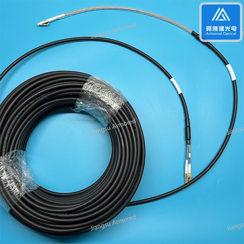 DLC 0.03M DLC 0.34M DuplexCPRI Patch Cord Armored 7.0mm LSZH FTTA Patch Cord With Pulling Eye
