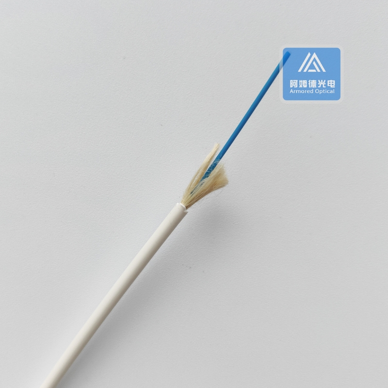 Simplex SM Single Mode Indoor Fiber Optic Cable White LSZH FTTH 3mm