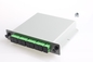 SC / APC LGX Box PLC Splitter 1x8 Pembagi Kartu Fiber Optik Splitter PLC 130x100x25mm