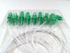 Tabung Mini 1x16 Fiber Optik Splitter SCAPC PLC Blister Packing Warna Putih