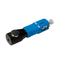 SC Bare Fiber Optic Adapter Simplex PVC / Bahan Logam
